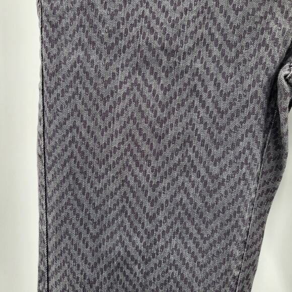 Prana Kara Gray Straight Leg Jeans Chevron Pattern 5-Pockets Women's Size 0 - Picture 4 of 8
